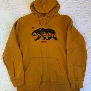 Levi's Men's Golden Graphic California Bear Hoodie Size Large
